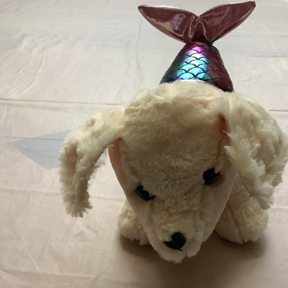 Walgreens Puppy Dog Mermaid Plush Stuffed Animal Rainbow Tail Soft Toy